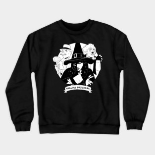 Shilling Shockers Trio Penny, Garou, Von Bulow works well on DARK shirts - Brian Maze design Crewneck Sweatshirt