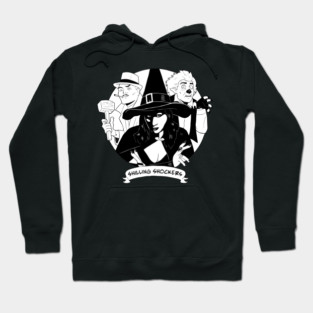 Shilling Shockers Trio Penny, Garou, Von Bulow works well on DARK shirts - Brian Maze design Hoodie