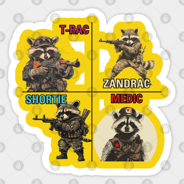 Team Raccoon - Special Forces Sticker by TuncGK