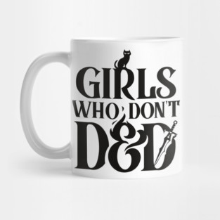 Girls Who Don't DnD - stacked logo Mug