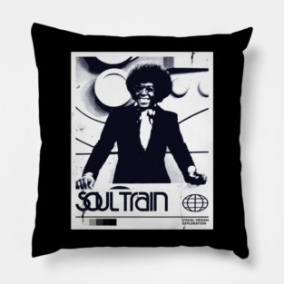 Soul Train 80 90s // Vintage Minimalist Fan Art Pillow