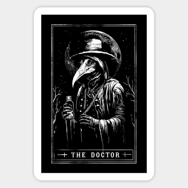 Plague Doctor Tarot Card Magnet by GoshWow®