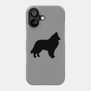 Belgian Sheepdog Silhouette Phone Case