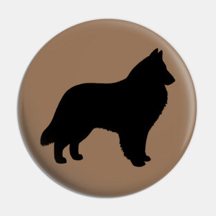 Belgian Sheepdog Silhouette Pin