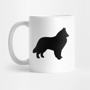 Belgian Sheepdog Silhouette Mug