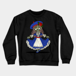 Cute French Zombie Crewneck Sweatshirt