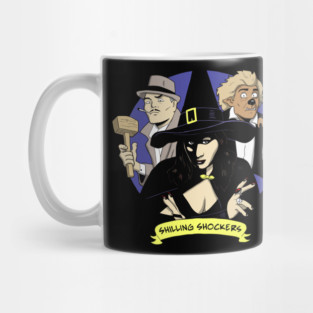 Shilling Shockers Trio Penny, Garou, Von Bulow - COLOR logo - Brian Maze design Mug