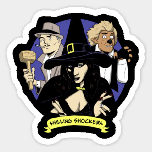 Shilling Shockers Trio Penny, Garou, Von Bulow - COLOR logo - Brian Maze design Magnet