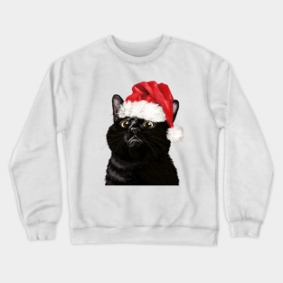 Christmas Black Cat Crewneck Sweatshirt