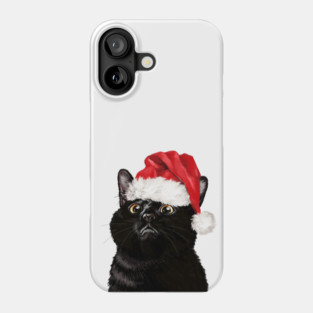 Christmas Black Cat Phone Case