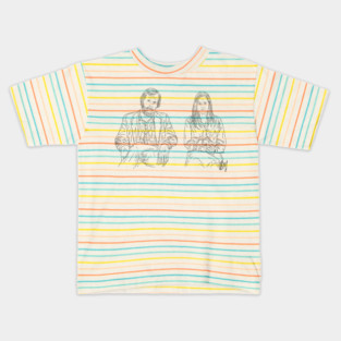 Squid & the Whale: Parents [Outline] Kids T-Shirt