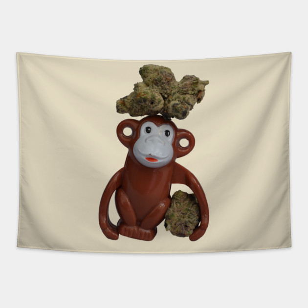 Drive Thru Monkey - Weed Design Tapestry by MrGreenGenes420