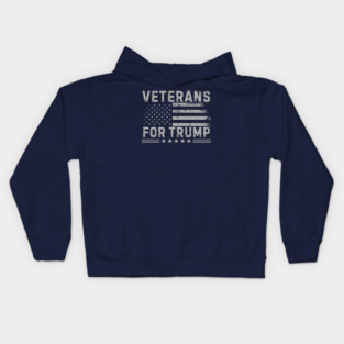 Veterans For Trump Kids Hoodie