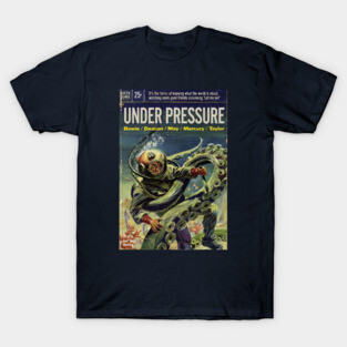 Vintage Sci Fi Book Cover - Under Pressure T-Shirt