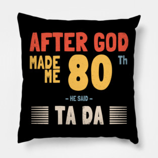 80th birthday Pillow