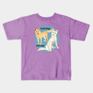 White and cream dingoes Kids T-Shirt