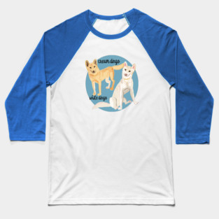 White and cream dingoes Baseball T-Shirt