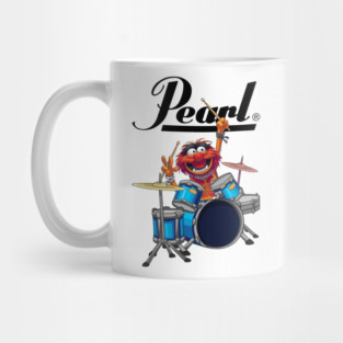 vintage pearl drum Mug