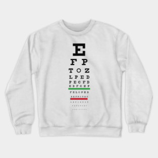 Snellen Test Crewneck Sweatshirt