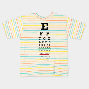 Snellen Test Kids T-Shirt