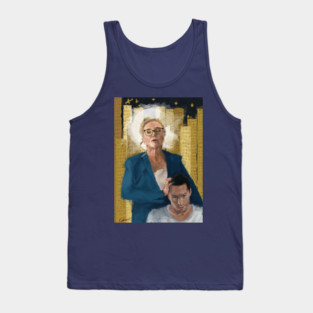 Succession Roman and Gerri in the style of Judith and the Head of Holofernes Tank Top