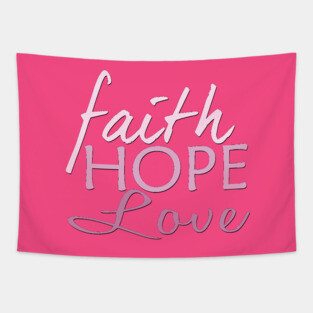 Faith Hope & Love Tapestry
