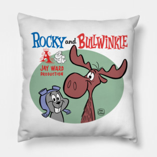 ROCKY AND BULLWINKLE CARTOON STARS Pillow