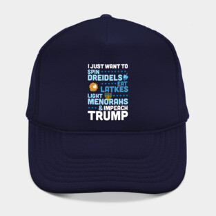 Hanukkah Anti Trump Funny Impeach Trump Chanukah Hat