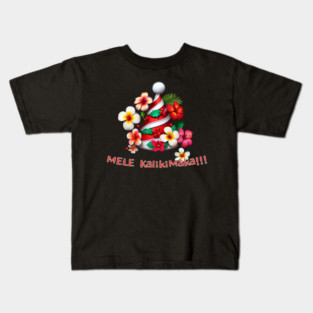 Hawaiian Christmas Kids T-Shirt
