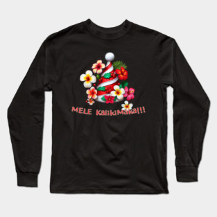 Hawaiian Christmas Long Sleeve T-Shirt