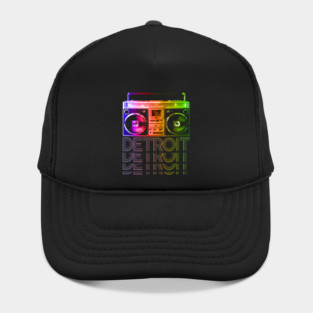 DETROIT Rainbow Boombox Hat