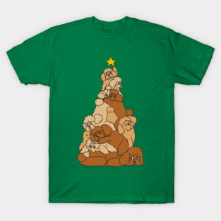 Christmas Tree Poodle T-Shirt