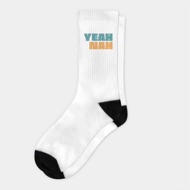 Yeah Nah Socks by Timeless Chaos