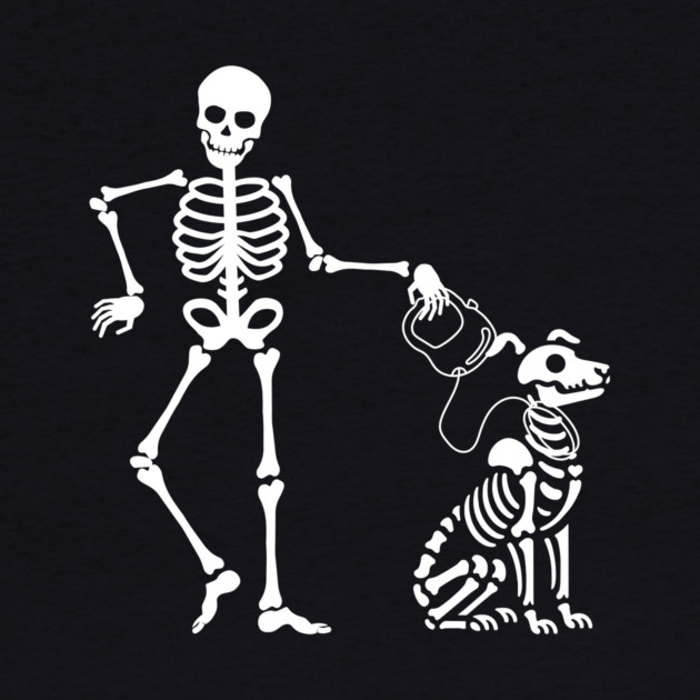 Skeleton Dog Walker Pet Sitter Halloween by The WYLD Tribe