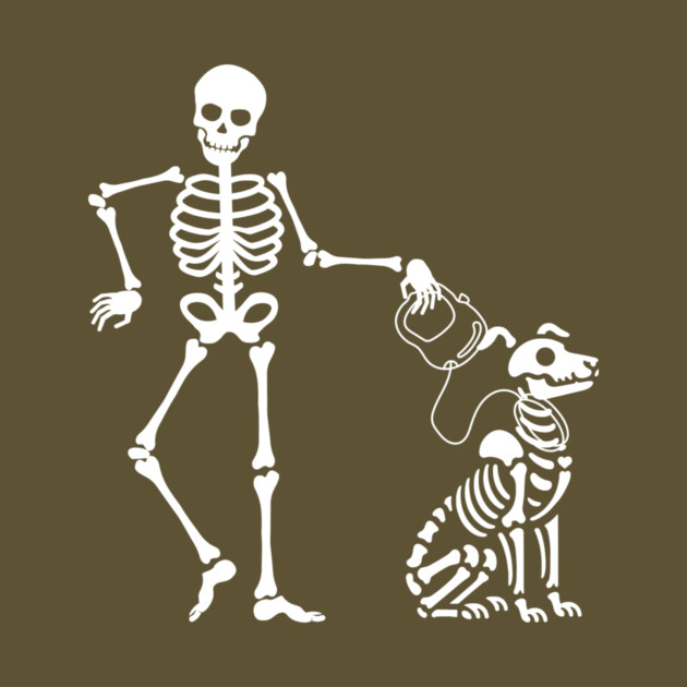 Skeleton Dog Walker Pet Sitter Halloween by The WYLD Tribe