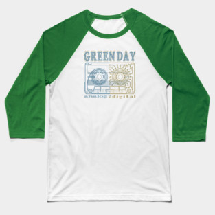 Green Day Digital Cassette Baseball T-Shirt