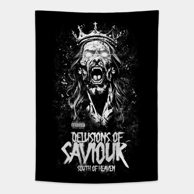 DELUSIONS OF SAVIOUR Tapestry by artslaves