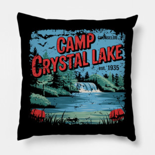 VINTAGE CAMP CRYSTAL LAKE COUNSELOR EST 1935 Pillow