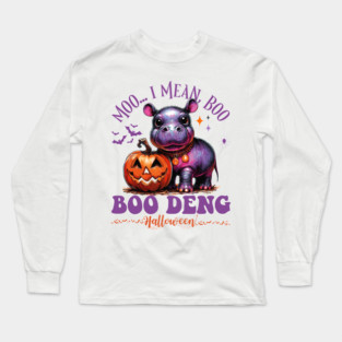 Moo Deng Long Sleeve T-Shirt