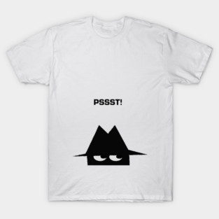 Sneaky Spy Pssst! Illustration T-Shirt