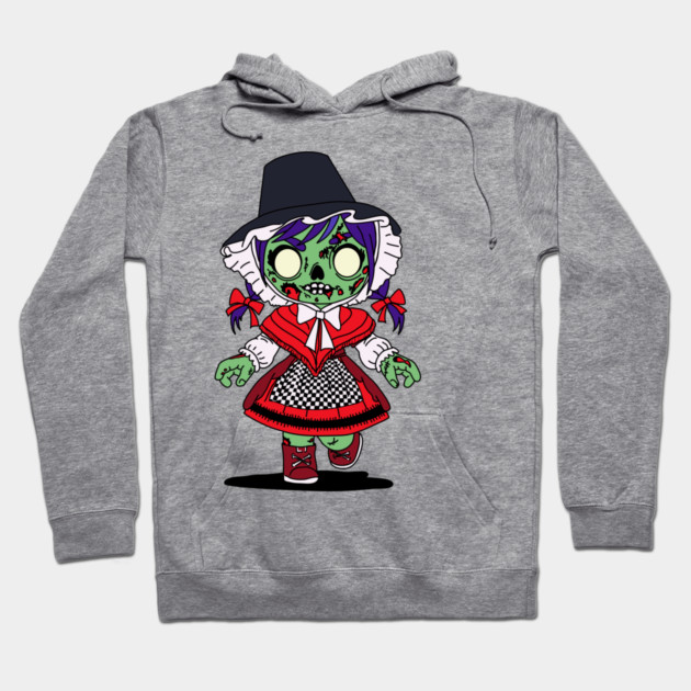 Cute Welsh Zombie Hoodie by H. R. Sinclair