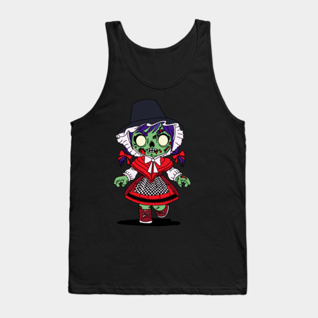 Cute Welsh Zombie Tank Top by H. R. Sinclair