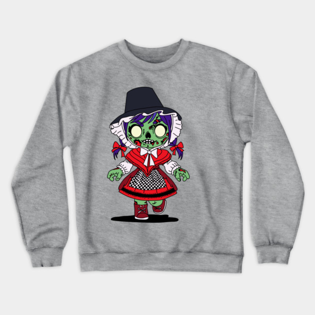 Cute Welsh Zombie Crewneck Sweatshirt by H. R. Sinclair