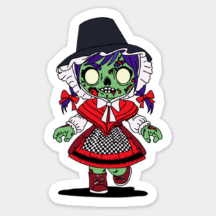 Cute Welsh Zombie Sticker