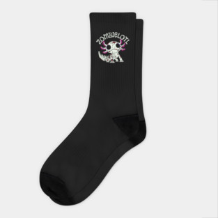 Zombie Axolotl Socks