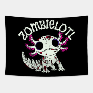Zombie Axolotl Tapestry