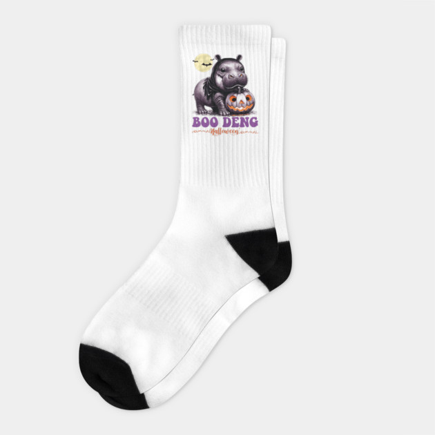 Moo Deng Socks by JessArty