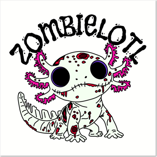 Zombie Axolotl Wall Art by H. R. Sinclair