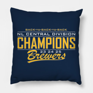 Brewers NL Central Champs Pillow