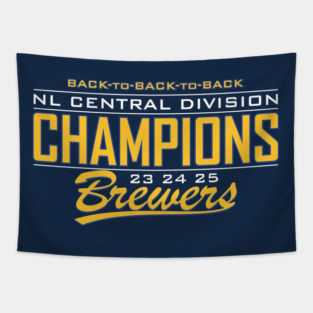 Brewers NL Central Champs Tapestry